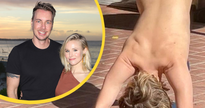 Dax Shepard troli Kristen Bell z golo fotografijo na materinski dan