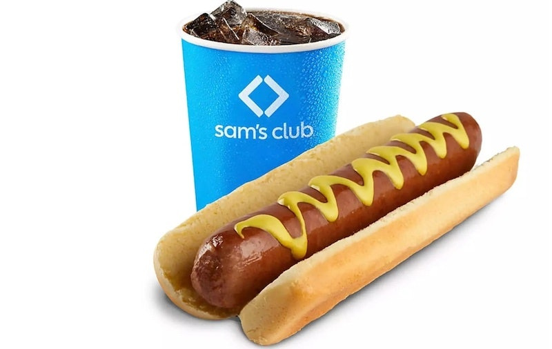 Sam's Club offre un prezzo più basso per le combinazioni di hot dog rispetto a Costco