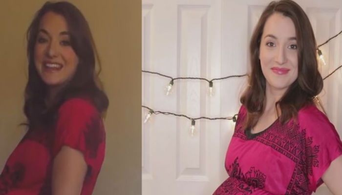 Mutter teilt atemberaubenden Vergleich von Babybauch mit Zwillingen vs. Ein Baby